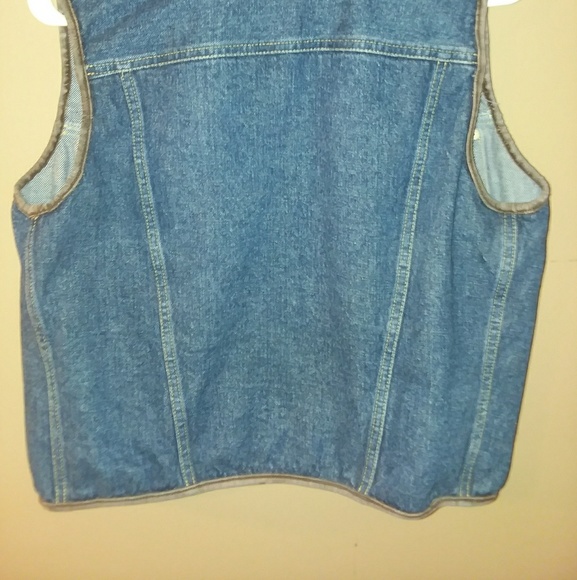 Liz Claiborne Ladies Blue Jean Vest (M) ☉☉SALE☉☉ - Picture 2 of 7